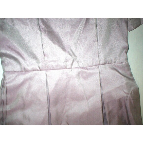 New NWT 8 Womens 44 Luisa Beccaria Silk Dress Designer Italy Pockets Purple Ligh - Picture 3 of 7